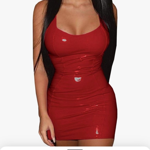 Dresses & Skirts - Vinyl dress sexy vegan patent leather gothic punk club rave festival concert new